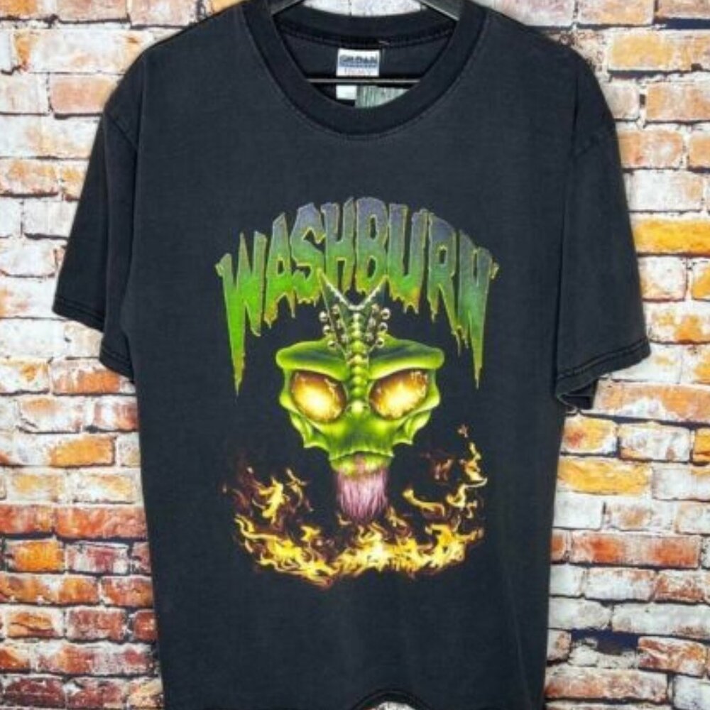 Vintage Washburn Rock Band T Shirt 90s